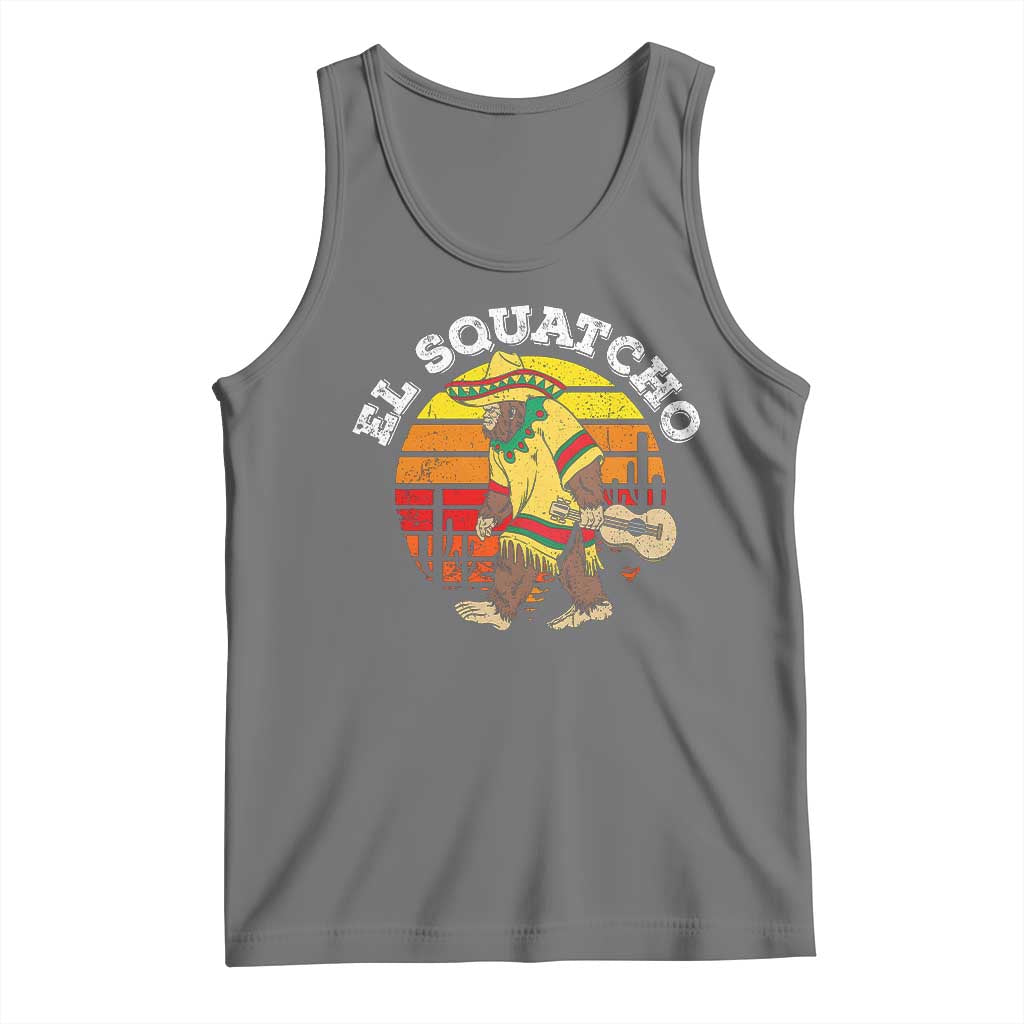 El Squatcho Bigfoot Tank Top Mexican Sasquatch Cinco De Mayo