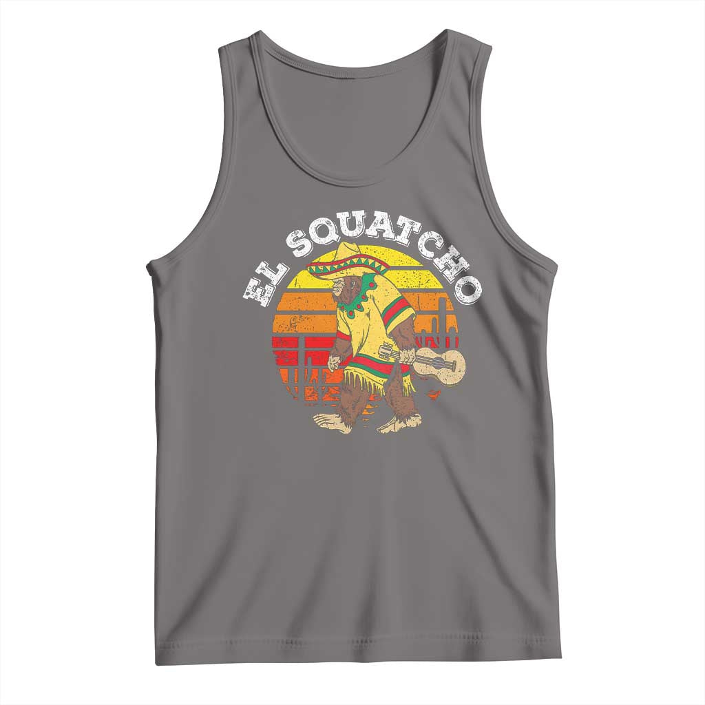 El Squatcho Bigfoot Tank Top Mexican Sasquatch Cinco De Mayo