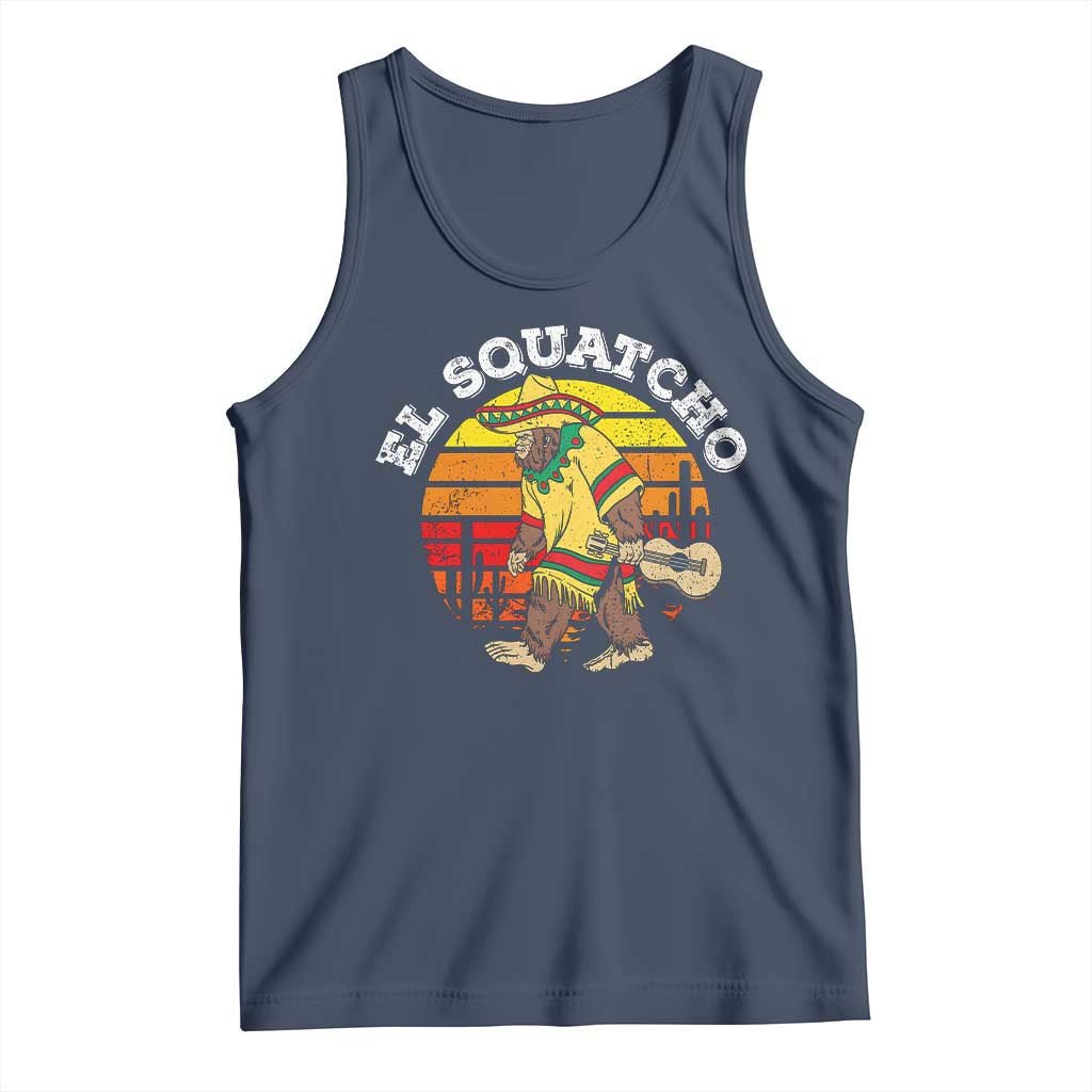El Squatcho Bigfoot Tank Top Mexican Sasquatch Cinco De Mayo