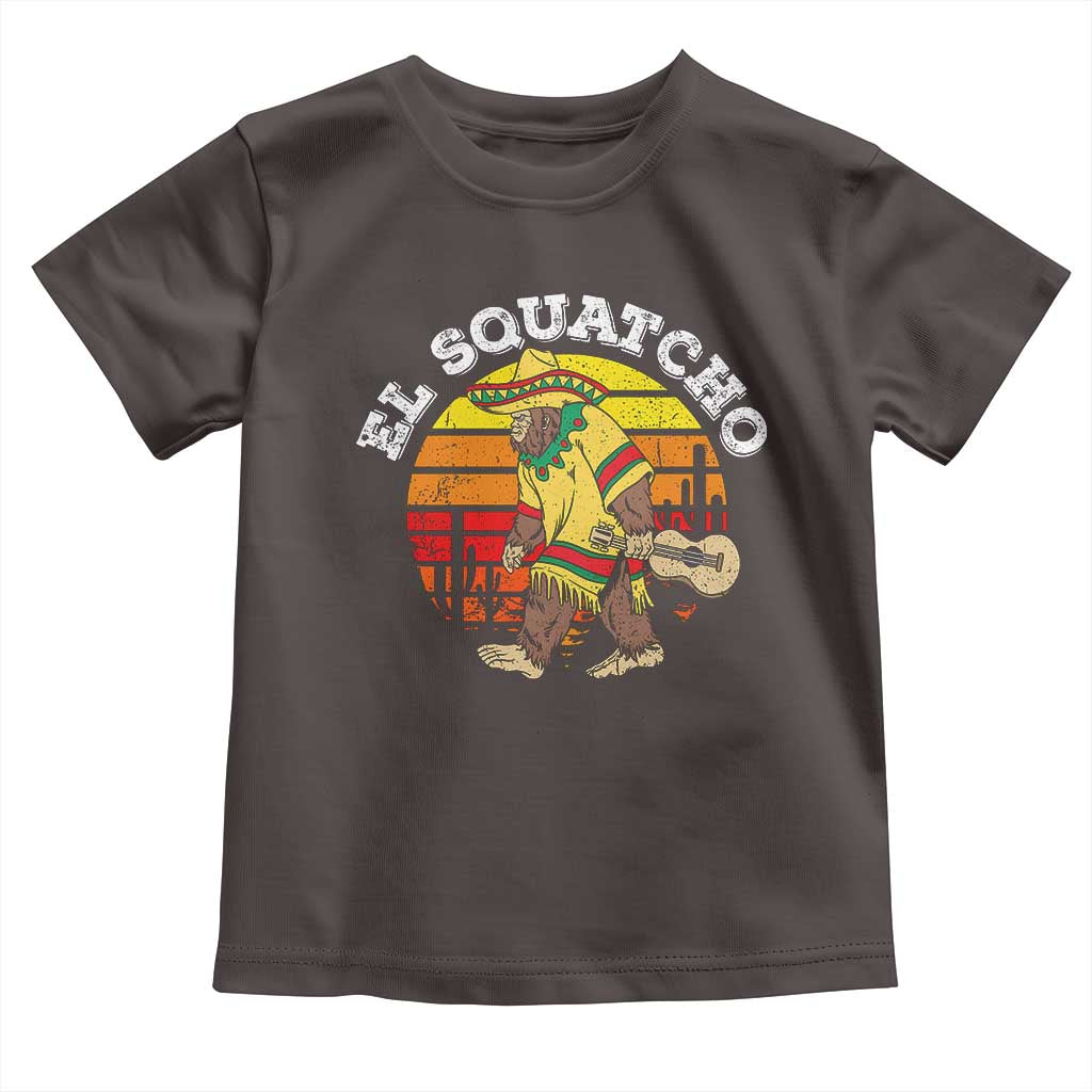 El Squatcho Bigfoot Toddler T Shirt Mexican Sasquatch Cinco De Mayo