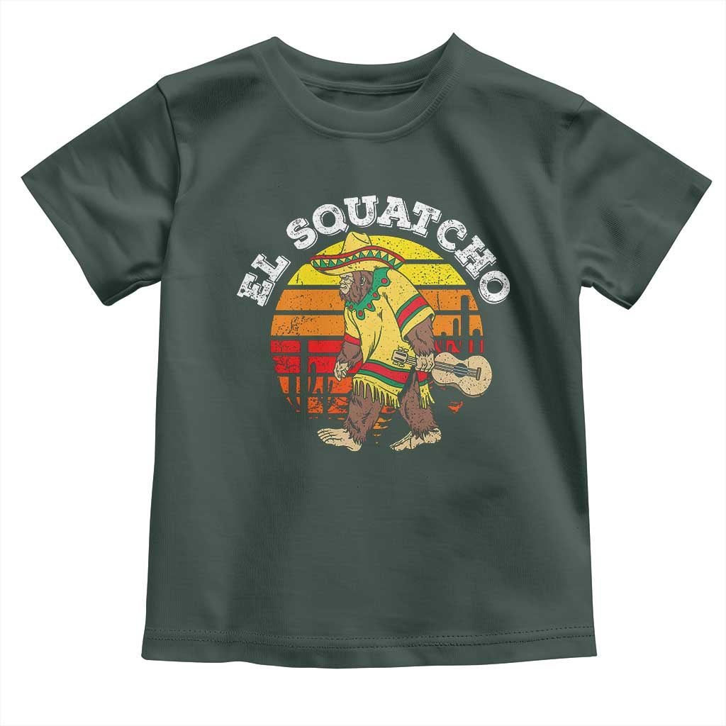 El Squatcho Bigfoot Toddler T Shirt Mexican Sasquatch Cinco De Mayo