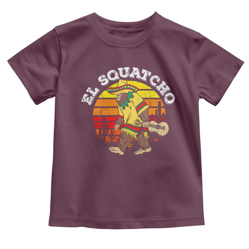 El Squatcho Bigfoot Toddler T Shirt Mexican Sasquatch Cinco De Mayo