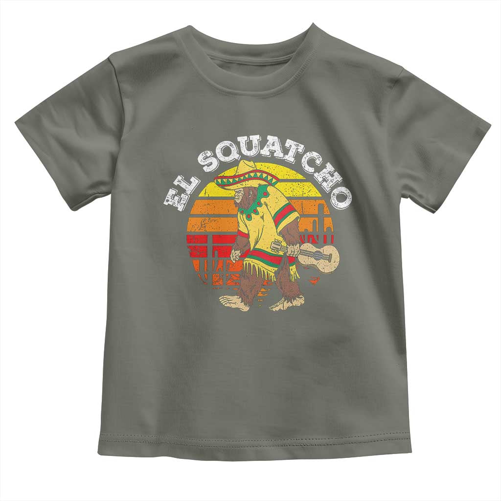 El Squatcho Bigfoot Toddler T Shirt Mexican Sasquatch Cinco De Mayo