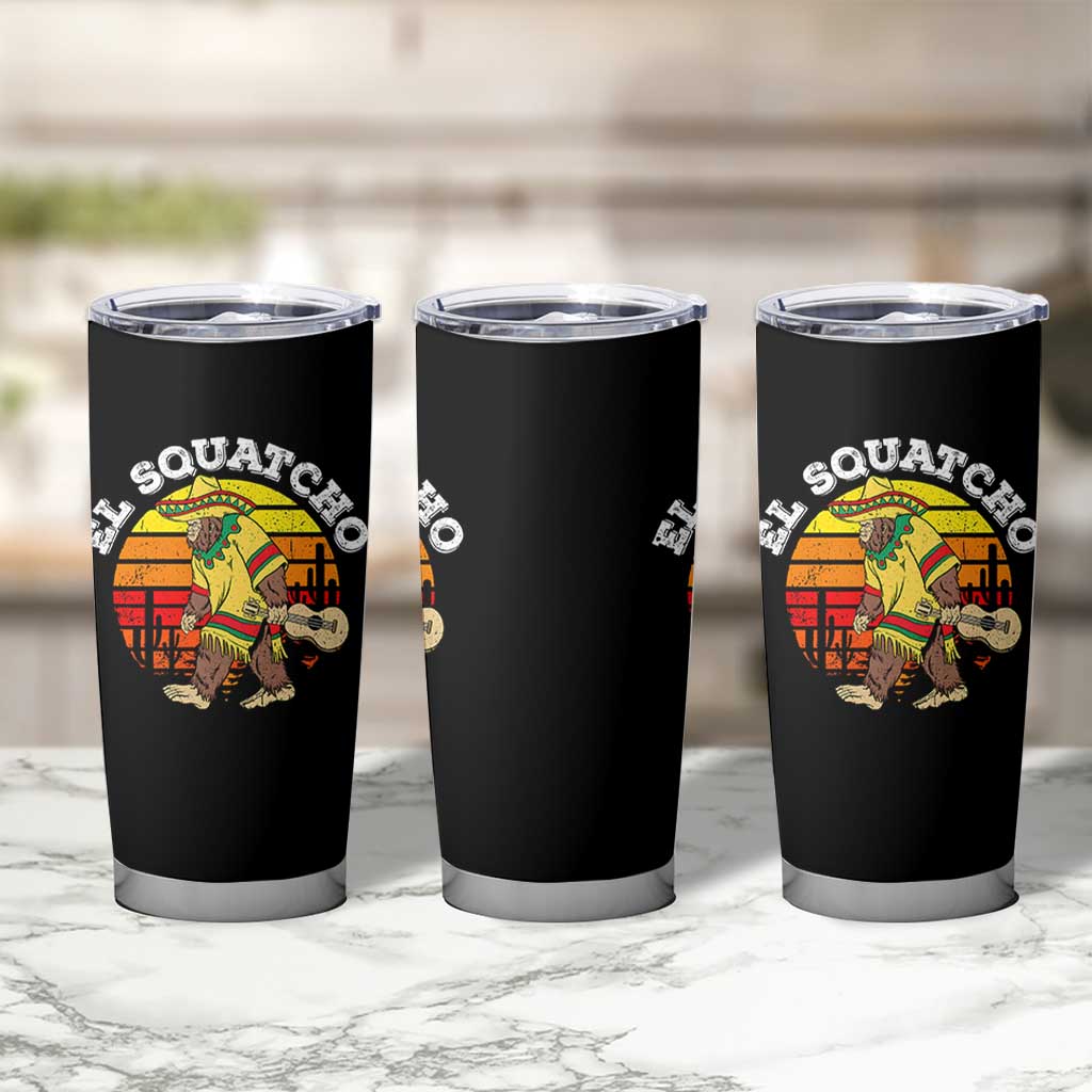 El Squatcho Bigfoot Tumbler Cup Mexican Sasquatch Cinco De Mayo