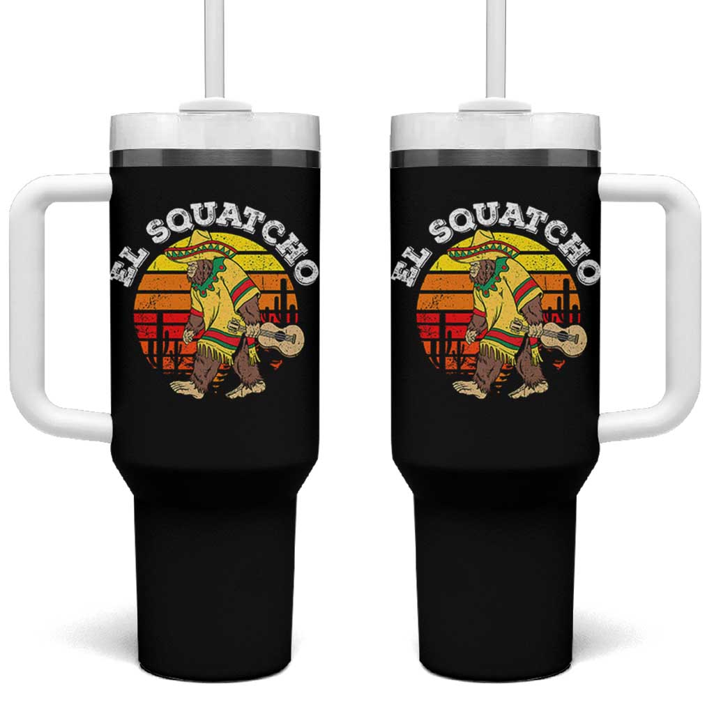 El Squatcho Bigfoot Tumbler With Handle Mexican Sasquatch Cinco De Mayo
