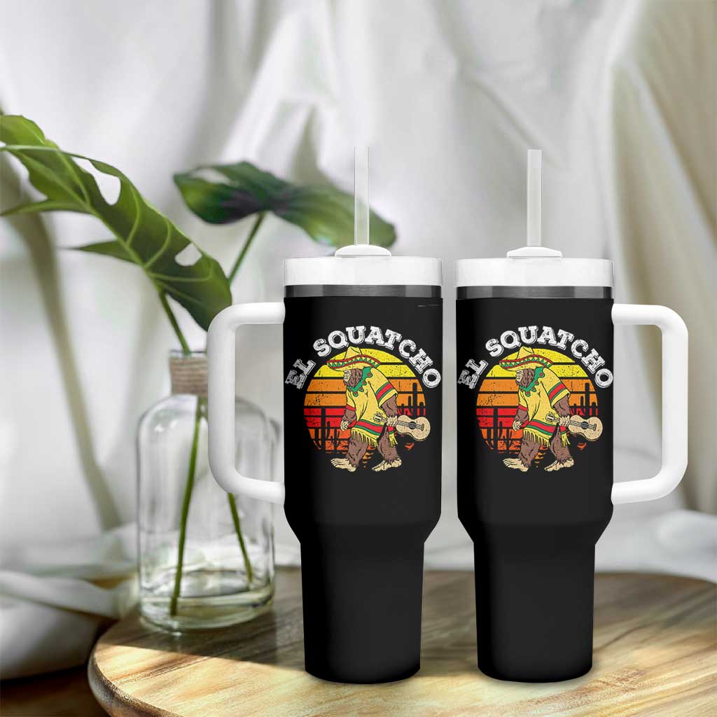 El Squatcho Bigfoot Tumbler With Handle Mexican Sasquatch Cinco De Mayo