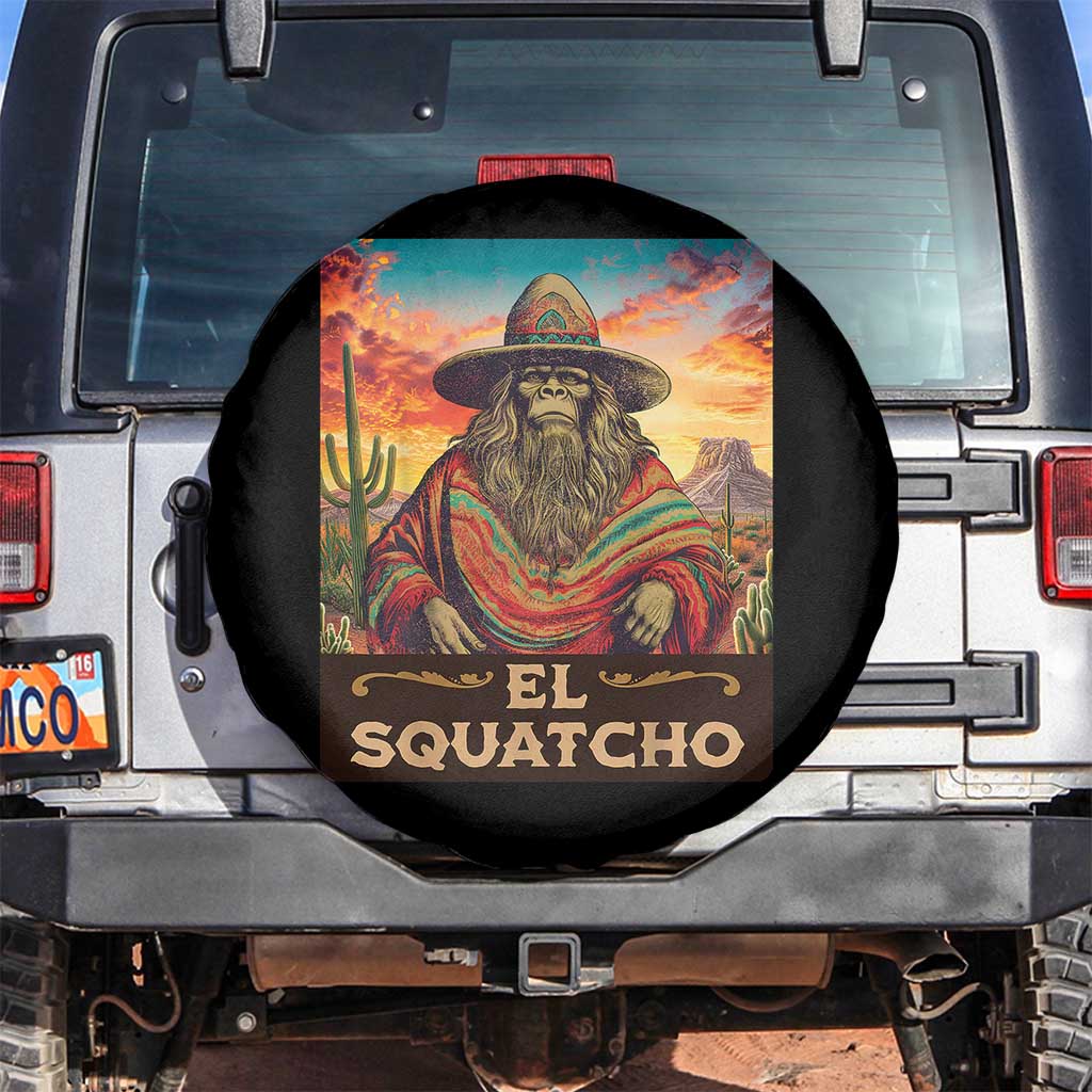 El Squatcho Bigfoot Spare Tire Cover Mexican Sasquatch Lovers Cinco De Mayo