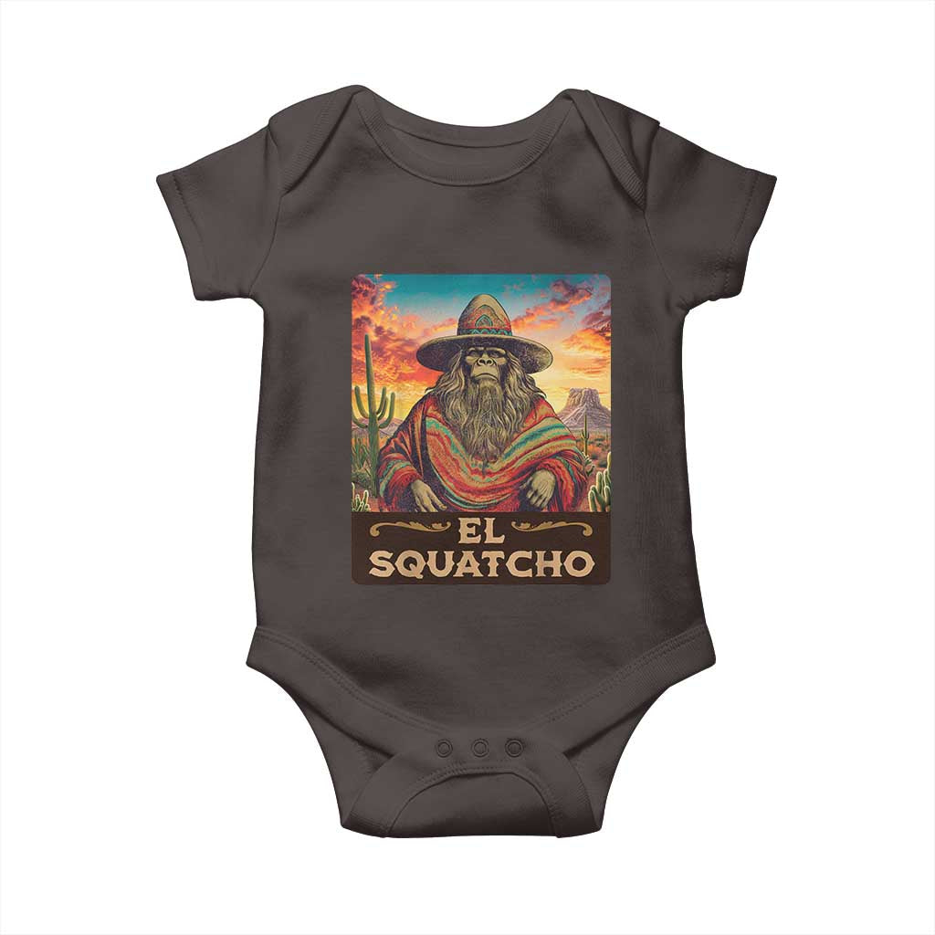 El Squatcho Bigfoot Baby Onesie Mexican Sasquatch Lovers Cinco De Mayo