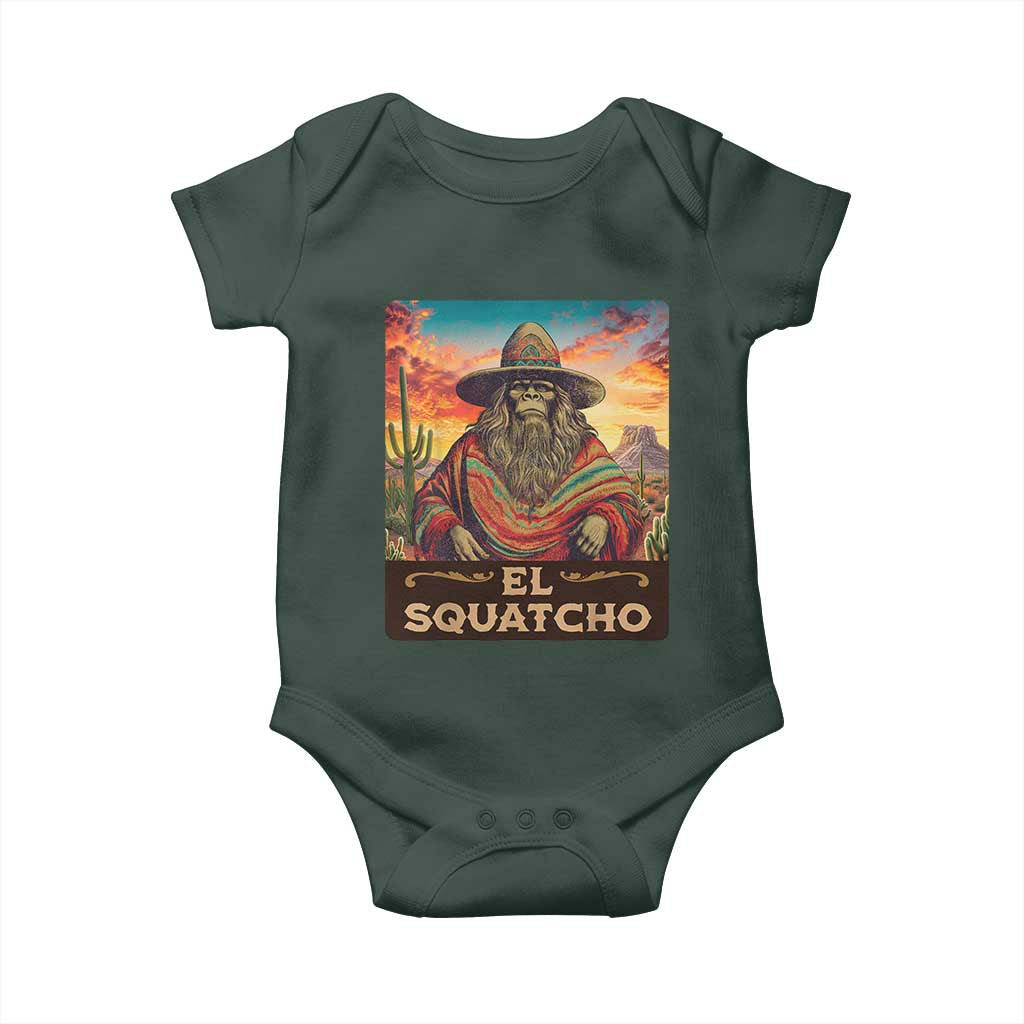 El Squatcho Bigfoot Baby Onesie Mexican Sasquatch Lovers Cinco De Mayo