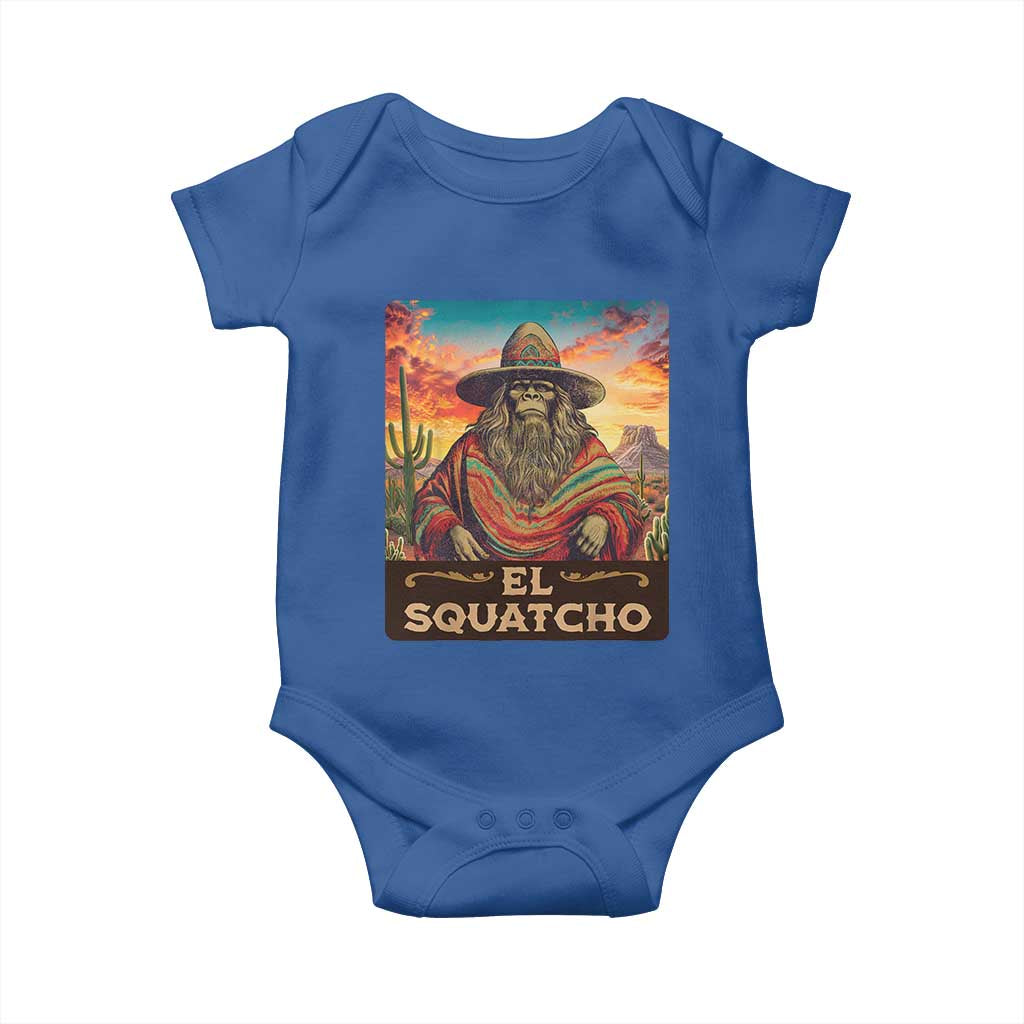 El Squatcho Bigfoot Baby Onesie Mexican Sasquatch Lovers Cinco De Mayo