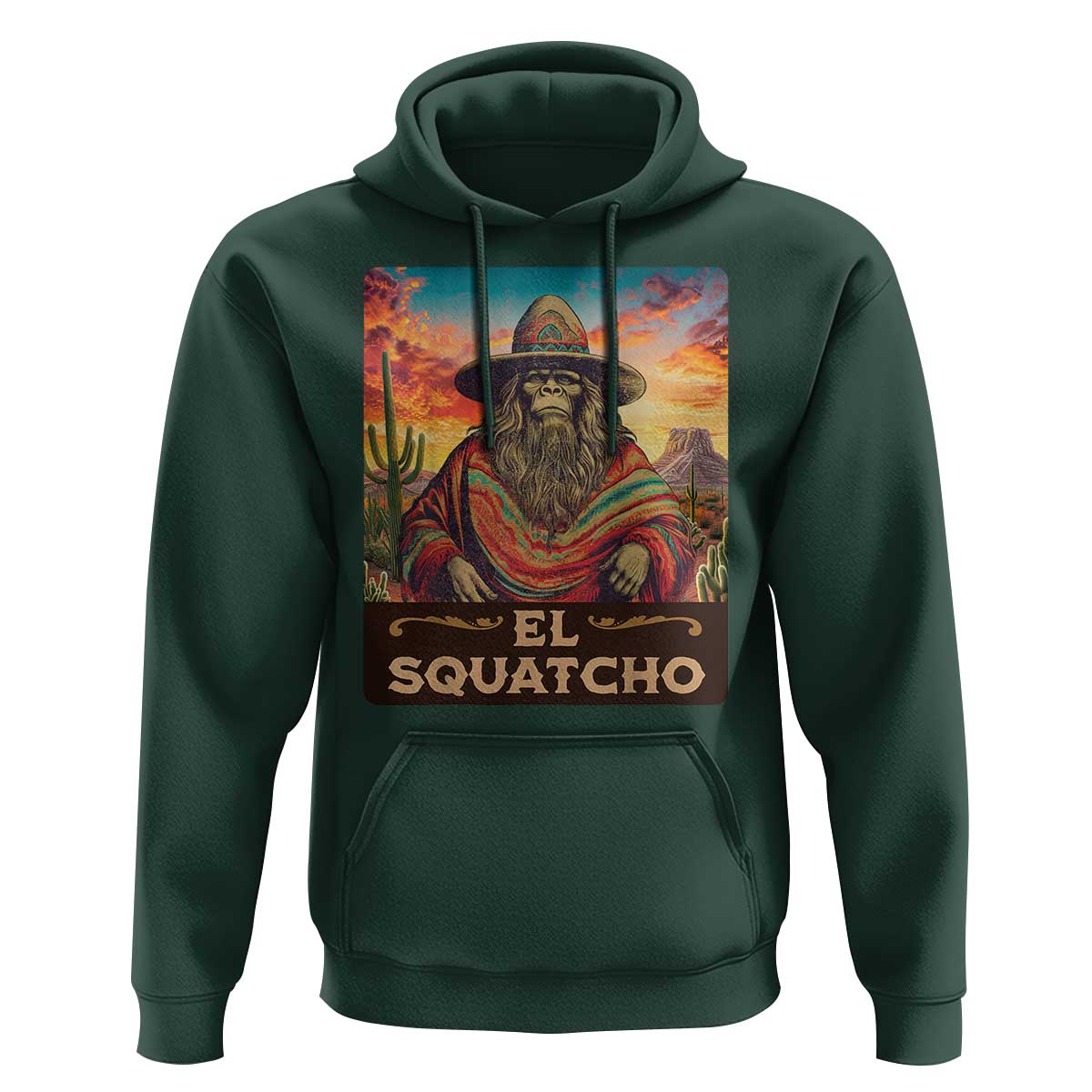 El Squatcho Bigfoot Hoodie Mexican Sasquatch Lovers Cinco De Mayo