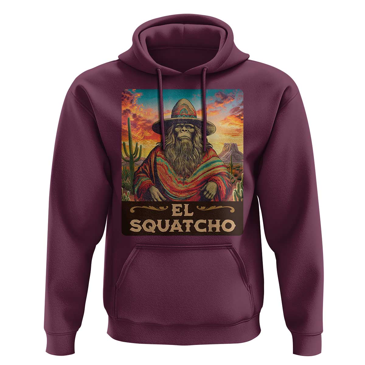 El Squatcho Bigfoot Hoodie Mexican Sasquatch Lovers Cinco De Mayo