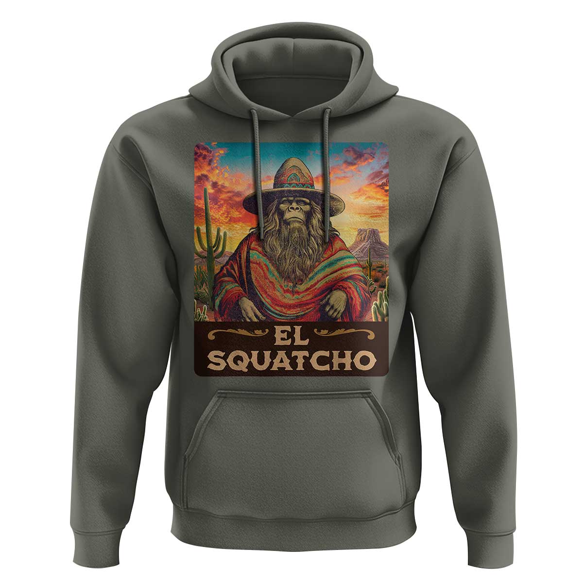 El Squatcho Bigfoot Hoodie Mexican Sasquatch Lovers Cinco De Mayo