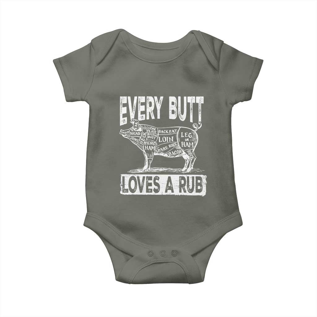 BBQ Baby Onesie Pork Butt Rub Dad Grill Gift