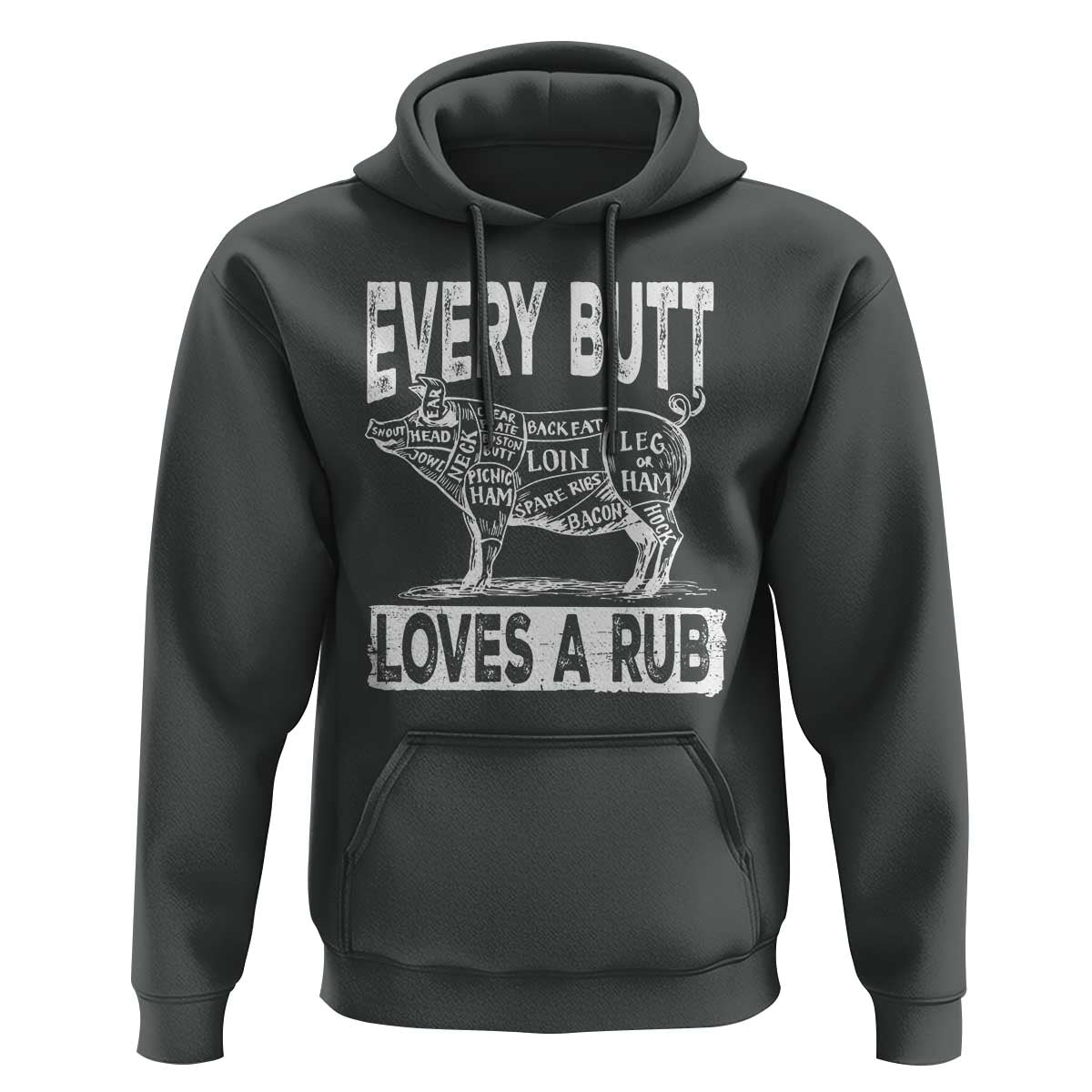 BBQ Hoodie Pork Butt Rub Dad Grill Gift