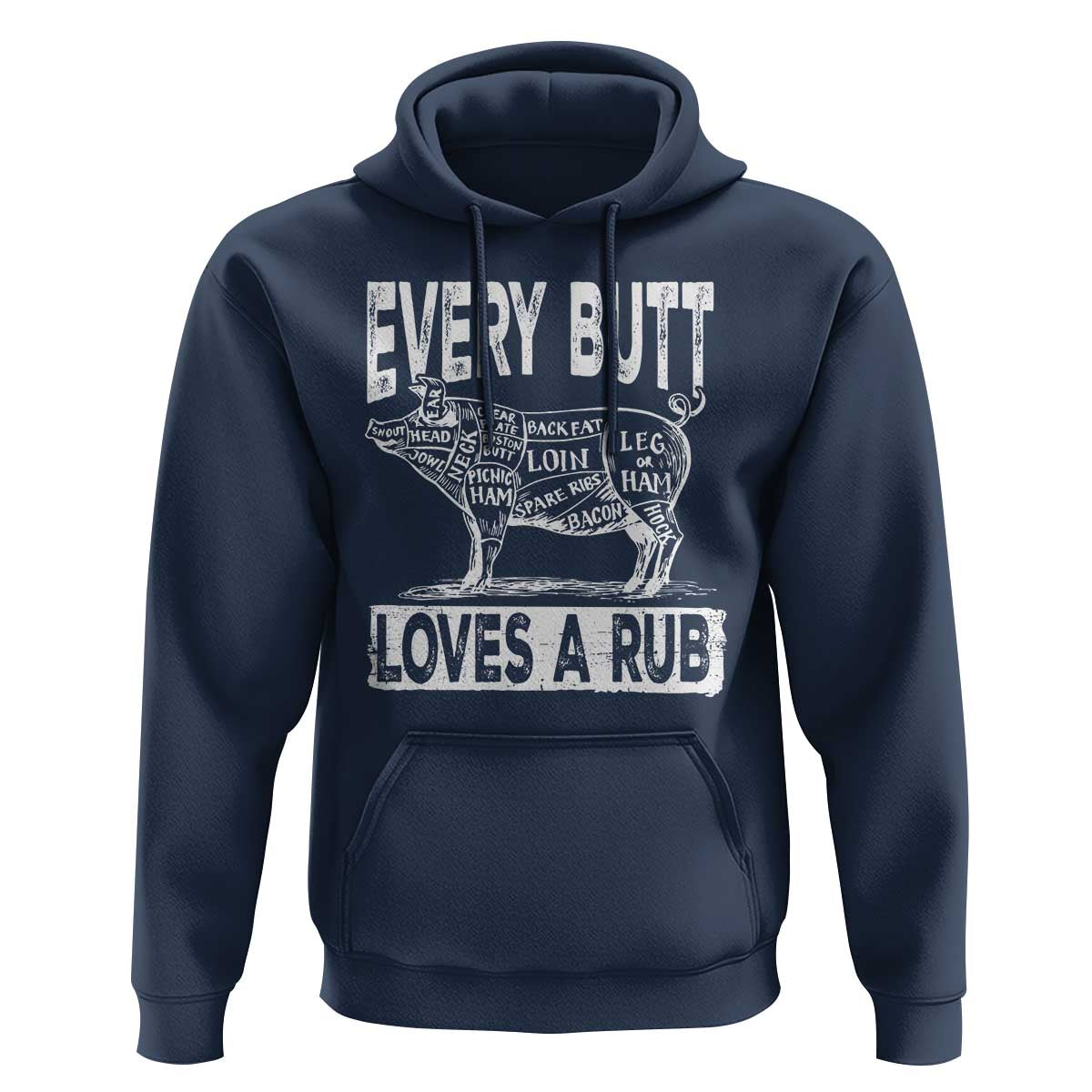 BBQ Hoodie Pork Butt Rub Dad Grill Gift