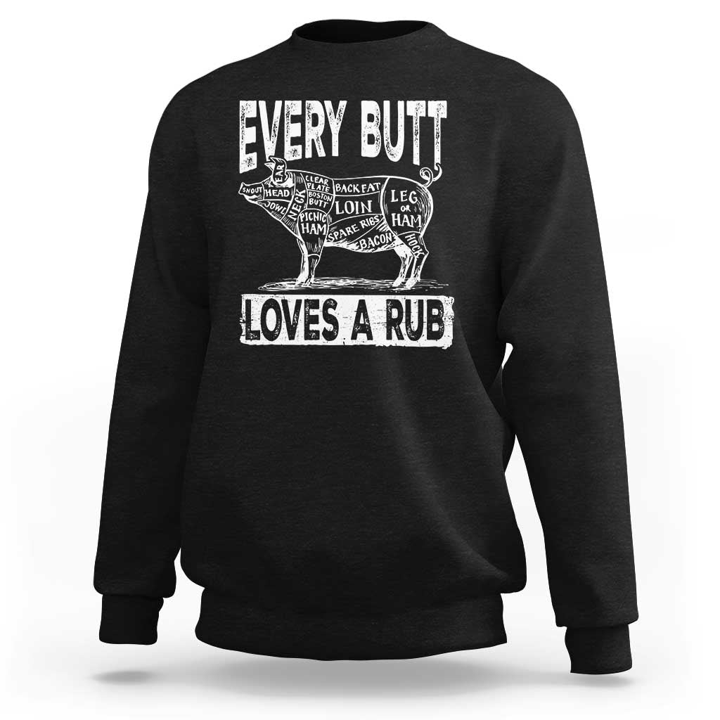 BBQ Sweatshirt Pork Butt Rub Dad Grill Gift - Wonder Print Shop