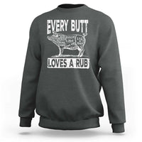 BBQ Sweatshirt Pork Butt Rub Dad Grill Gift - Wonder Print Shop