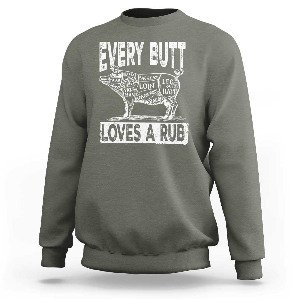 BBQ Sweatshirt Pork Butt Rub Dad Grill Gift - Wonder Print Shop