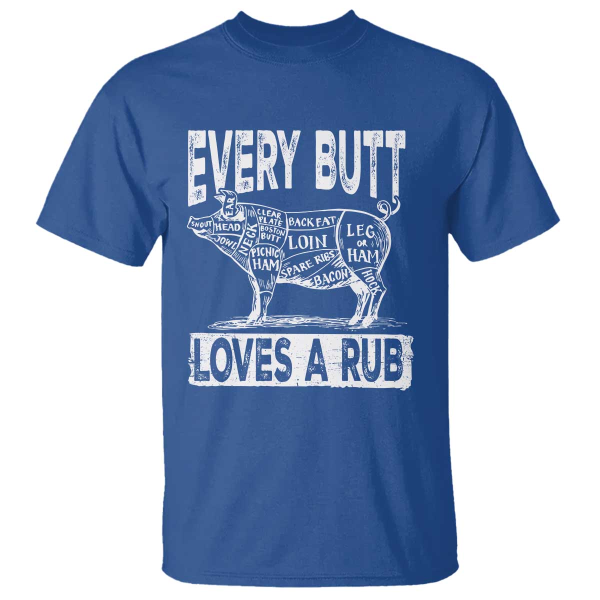 BBQ T Shirt Pork Butt Rub Dad Grill Gift - Wonder Print Shop