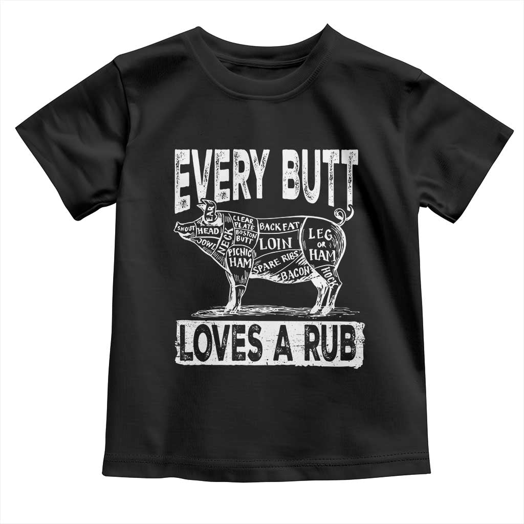 BBQ Toddler T Shirt Pork Butt Rub Dad Grill Gift
