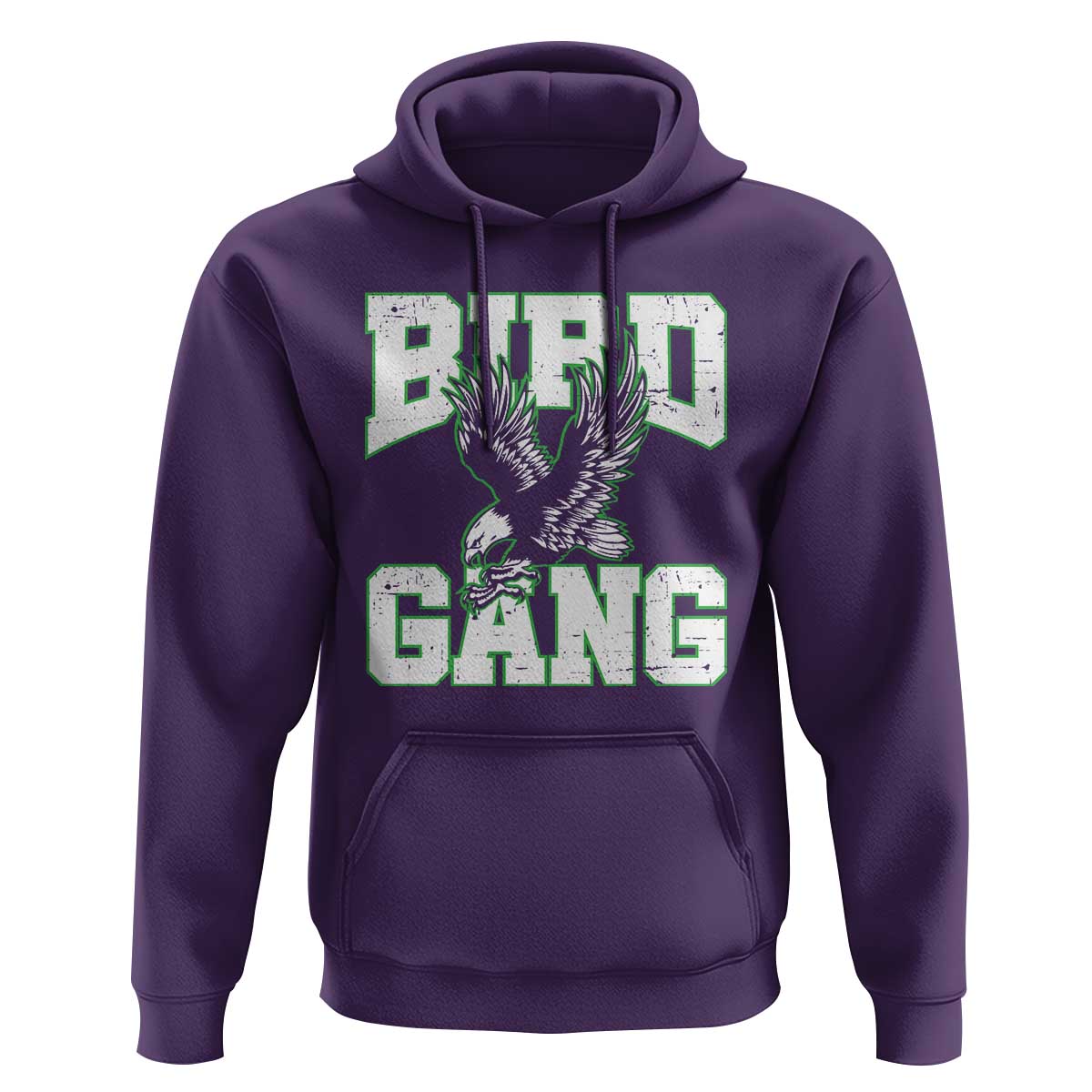 Bird Gang Hoodie Vintage 90s Style Classic Eagles Fly - Wonder Print Shop