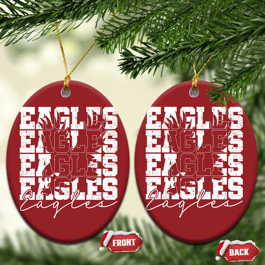 Vintage Eagles Bird Inspirational Christmas Ornament 90s Style Classic Eagles Fly - Wonder Print Shop