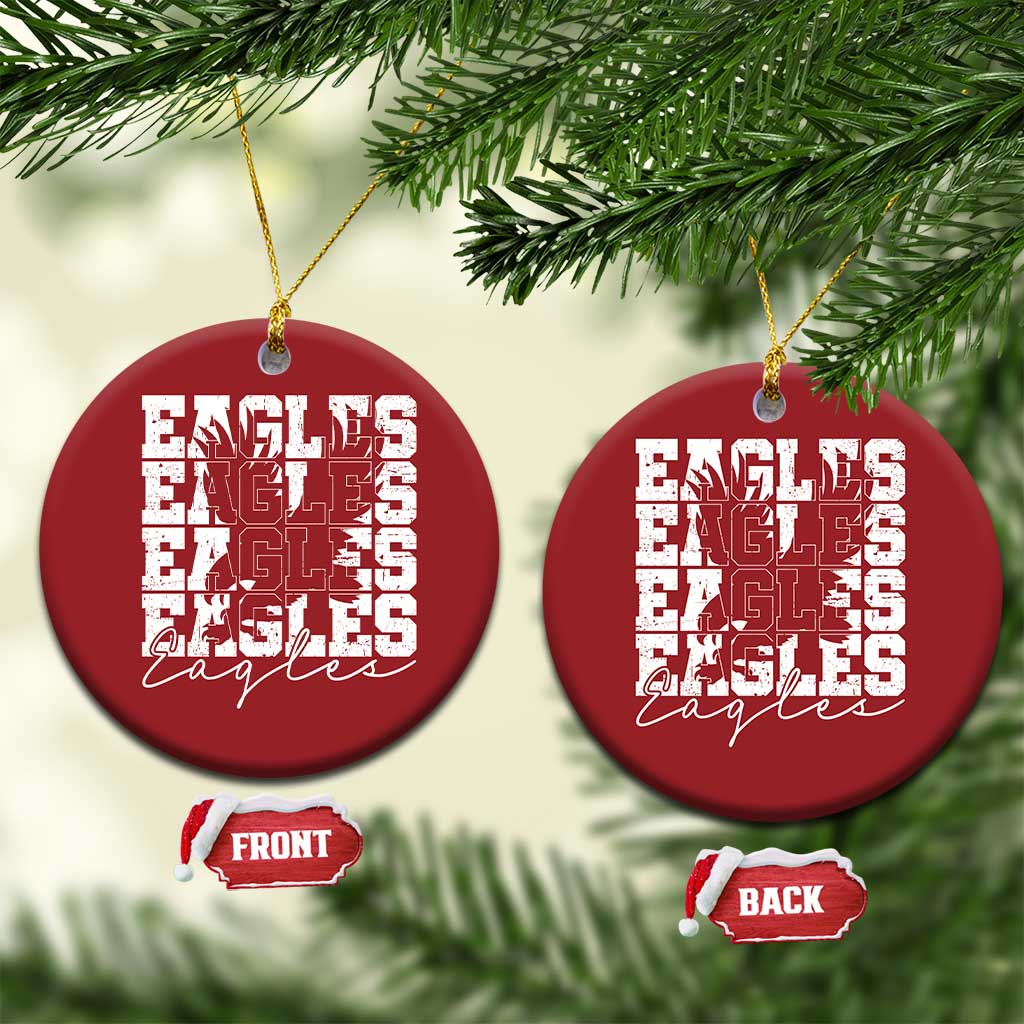 Vintage Eagles Bird Inspirational Christmas Ornament 90s Style Classic Eagles Fly - Wonder Print Shop