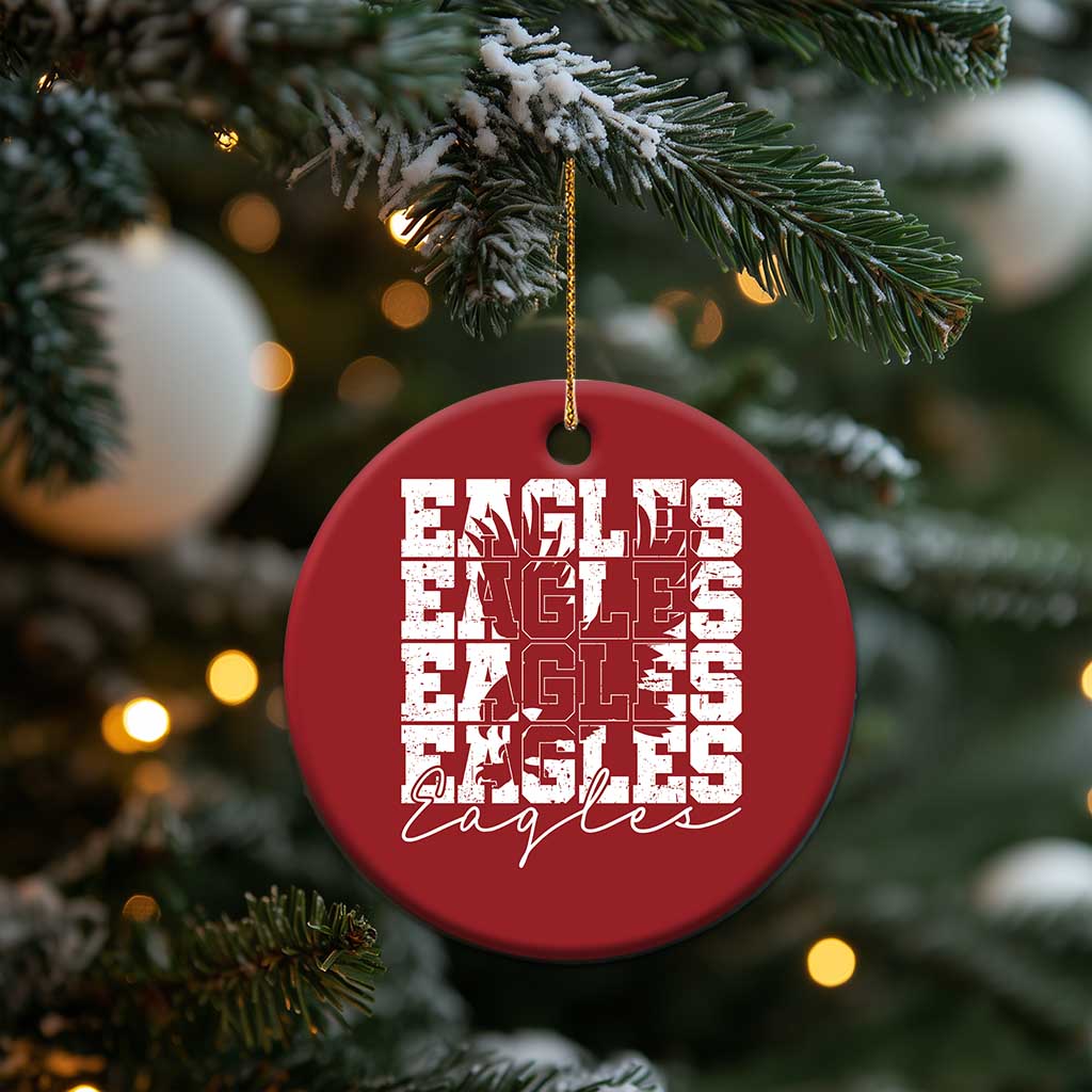 Vintage Eagles Bird Inspirational Christmas Ornament 90s Style Classic Eagles Fly - Wonder Print Shop