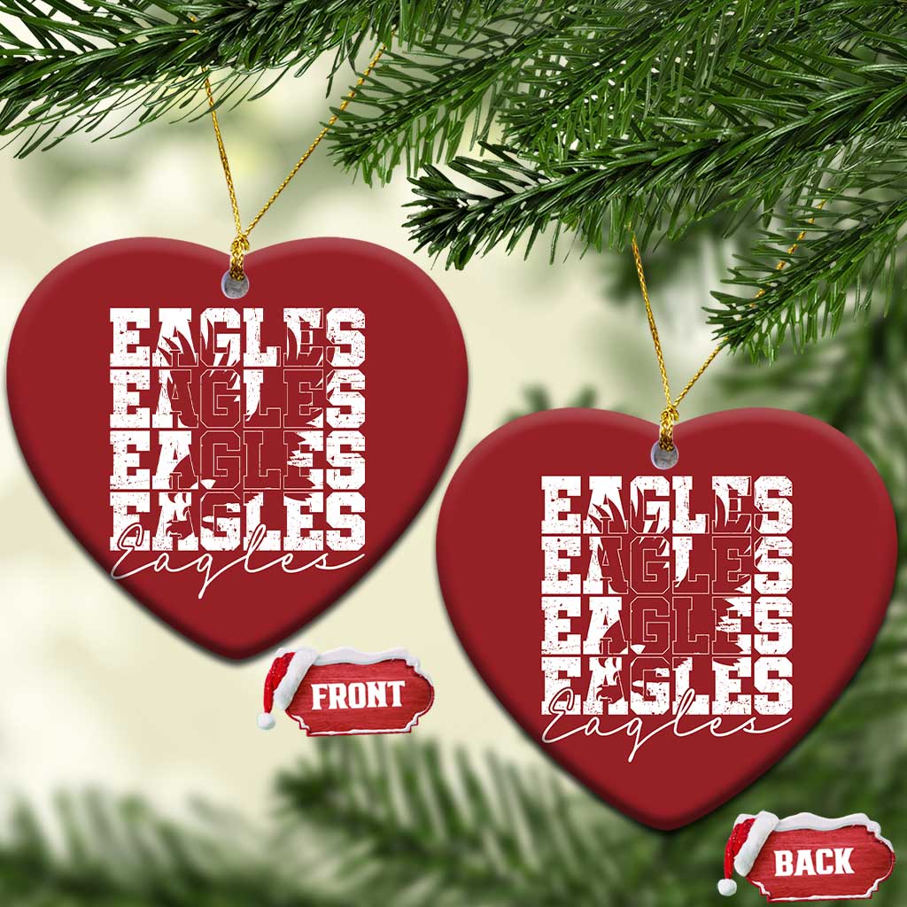 Vintage Eagles Bird Inspirational Christmas Ornament 90s Style Classic Eagles Fly - Wonder Print Shop