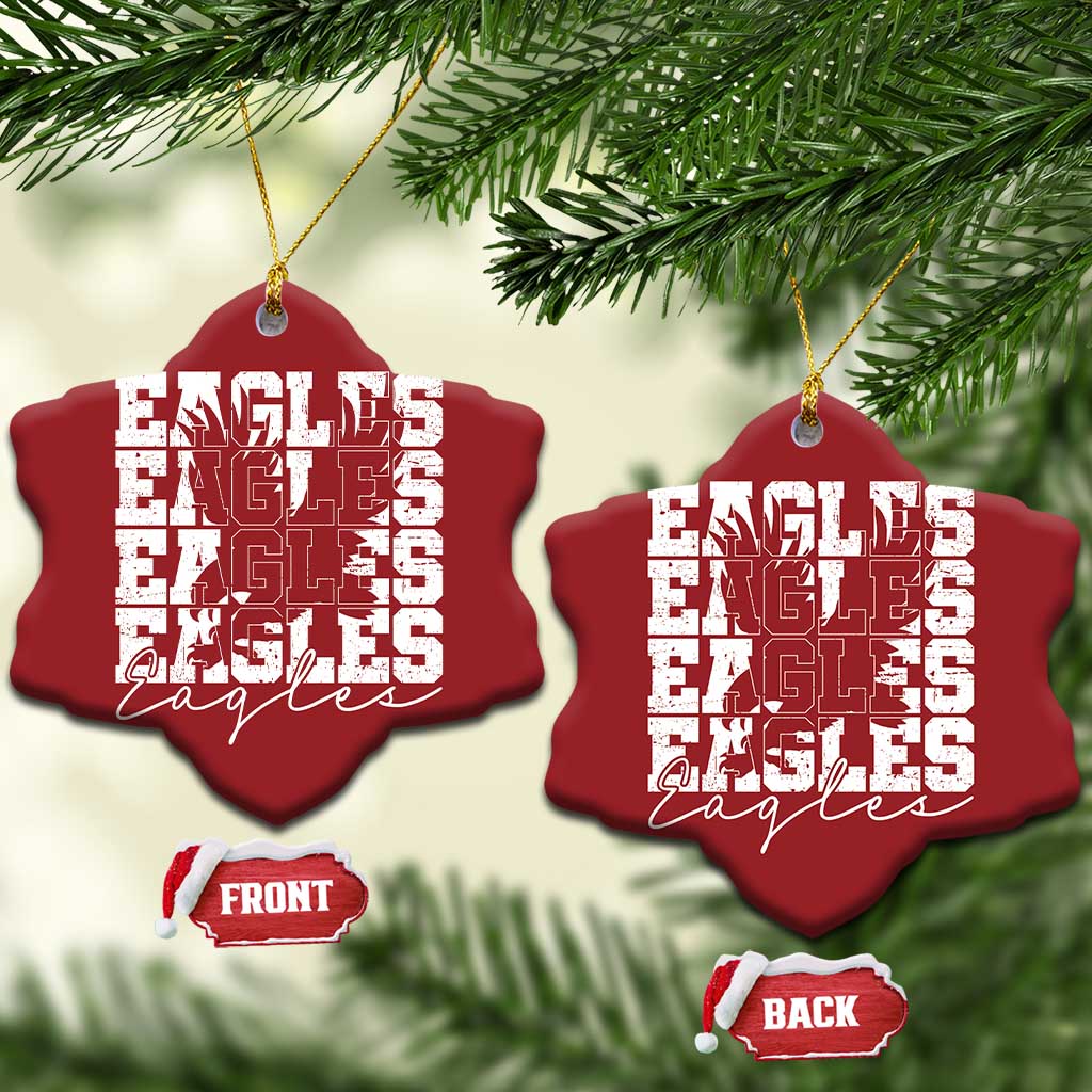 Vintage Eagles Bird Inspirational Christmas Ornament 90s Style Classic Eagles Fly - Wonder Print Shop