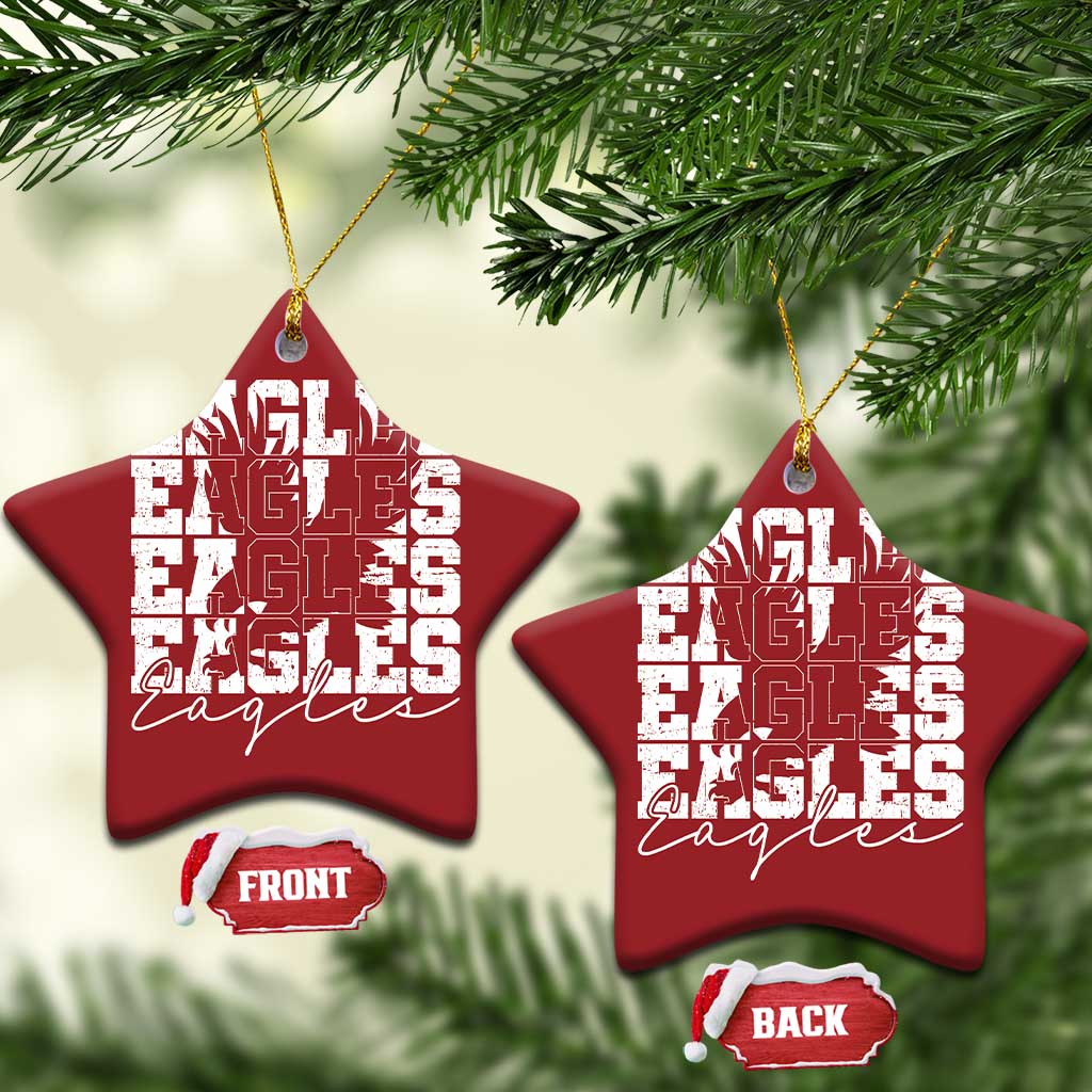 Vintage Eagles Bird Inspirational Christmas Ornament 90s Style Classic Eagles Fly - Wonder Print Shop