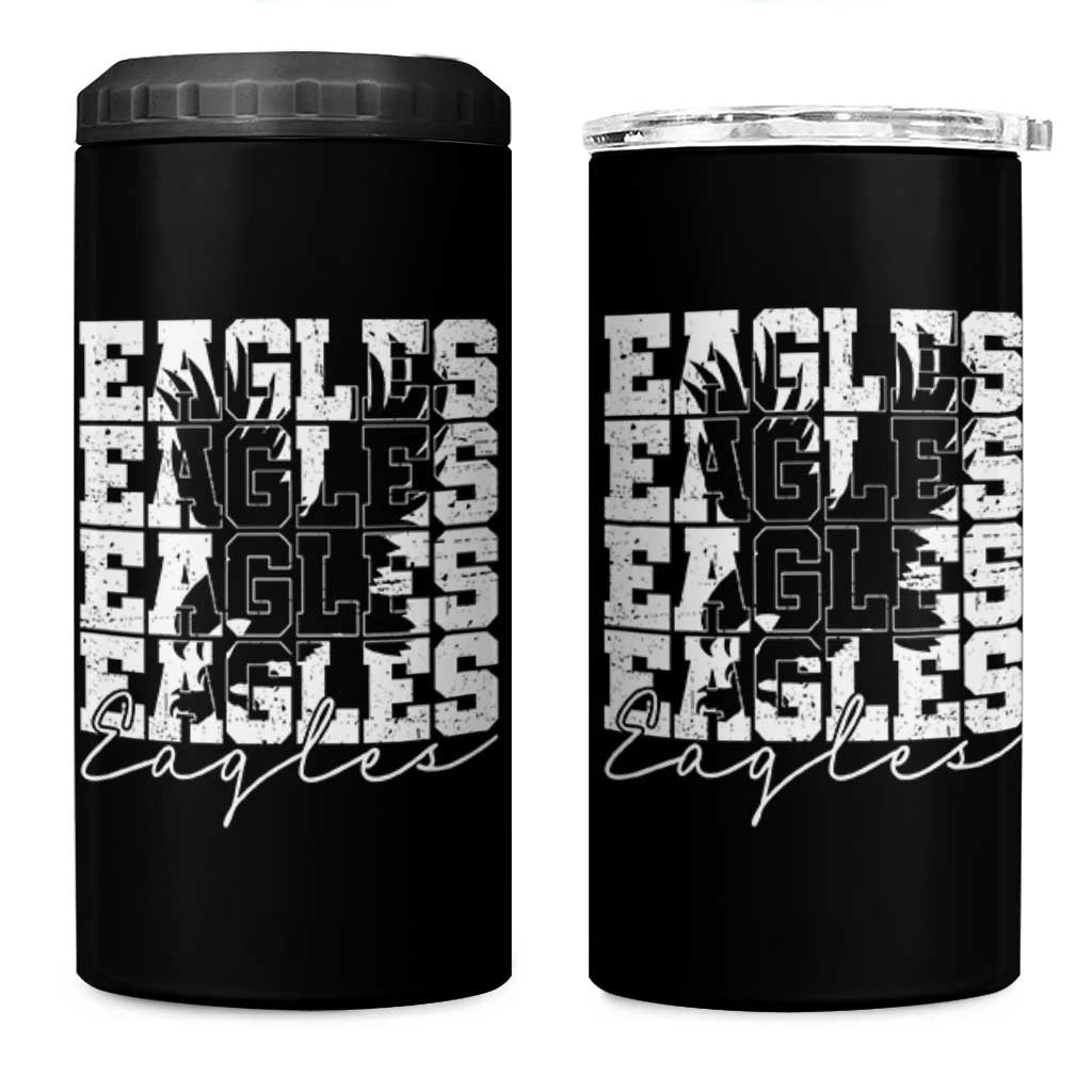 Vintage Eagles Bird Inspirational 4 in 1 Can Cooler Tumbler 90s Style Classic Eagles Fly - Wonder Print Shop