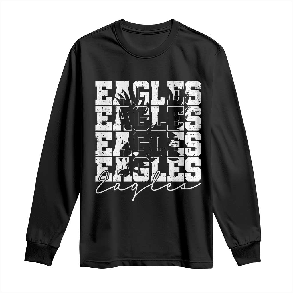 Vintage Eagles Bird Inspirational Long Sleeve Shirt 90s Style Classic Eagles Fly - Wonder Print Shop