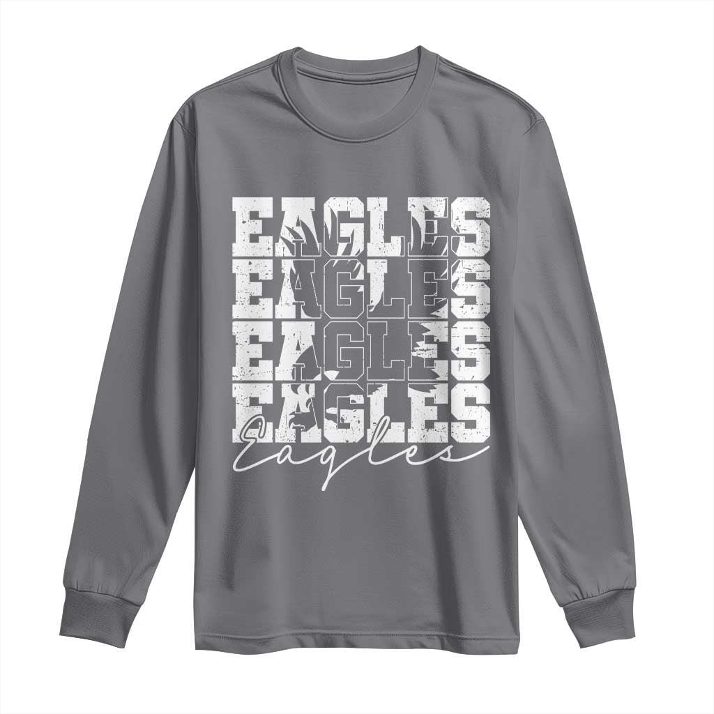 Vintage Eagles Bird Inspirational Long Sleeve Shirt 90s Style Classic Eagles Fly - Wonder Print Shop