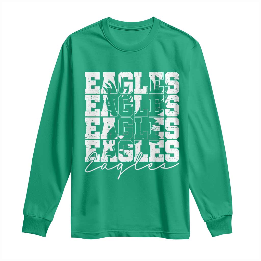 Vintage Eagles Bird Inspirational Long Sleeve Shirt 90s Style Classic Eagles Fly - Wonder Print Shop