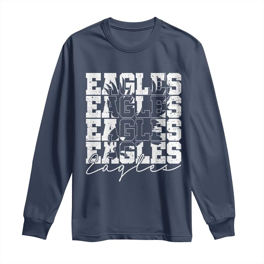Vintage Eagles Bird Inspirational Long Sleeve Shirt 90s Style Classic Eagles Fly - Wonder Print Shop