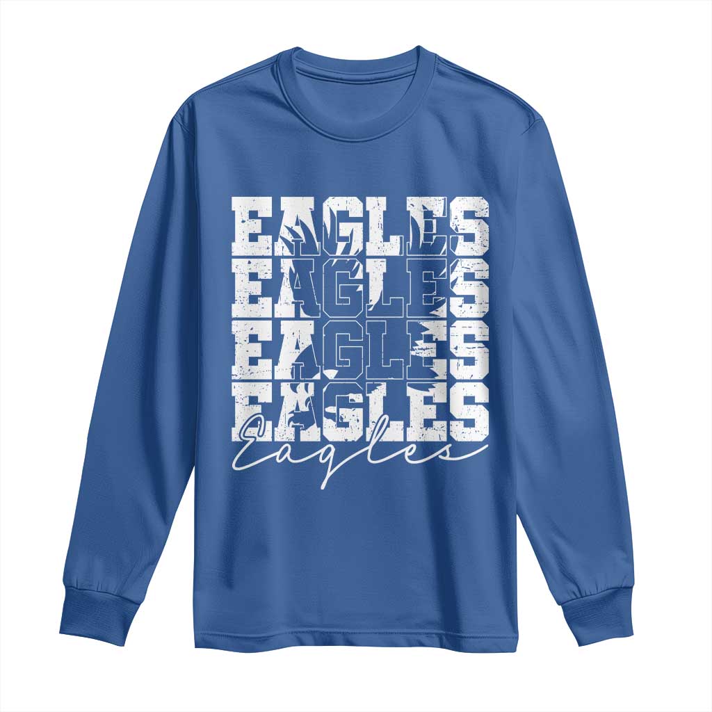 Vintage Eagles Bird Inspirational Long Sleeve Shirt 90s Style Classic Eagles Fly - Wonder Print Shop