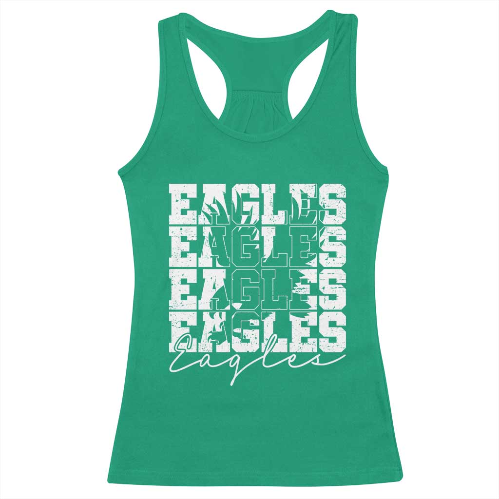 Vintage Eagles Bird Inspirational Racerback Tank Top 90s Style Classic Eagles Fly - Wonder Print Shop