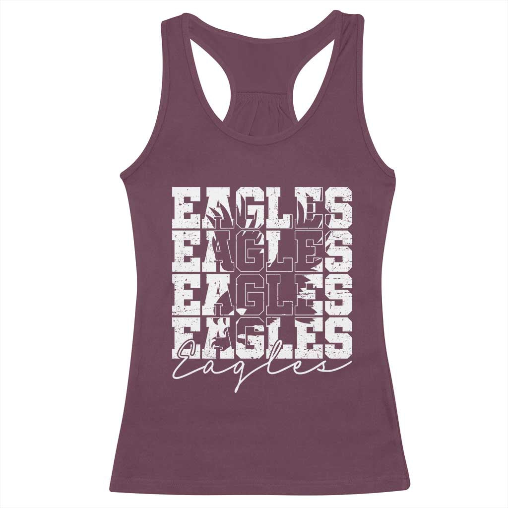 Vintage Eagles Bird Inspirational Racerback Tank Top 90s Style Classic Eagles Fly - Wonder Print Shop