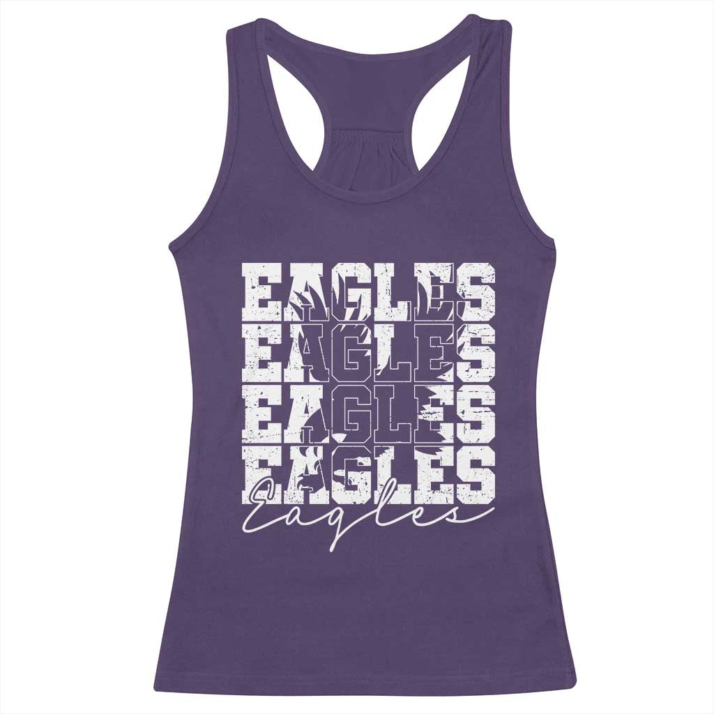 Vintage Eagles Bird Inspirational Racerback Tank Top 90s Style Classic Eagles Fly - Wonder Print Shop
