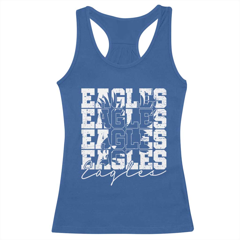 Vintage Eagles Bird Inspirational Racerback Tank Top 90s Style Classic Eagles Fly - Wonder Print Shop