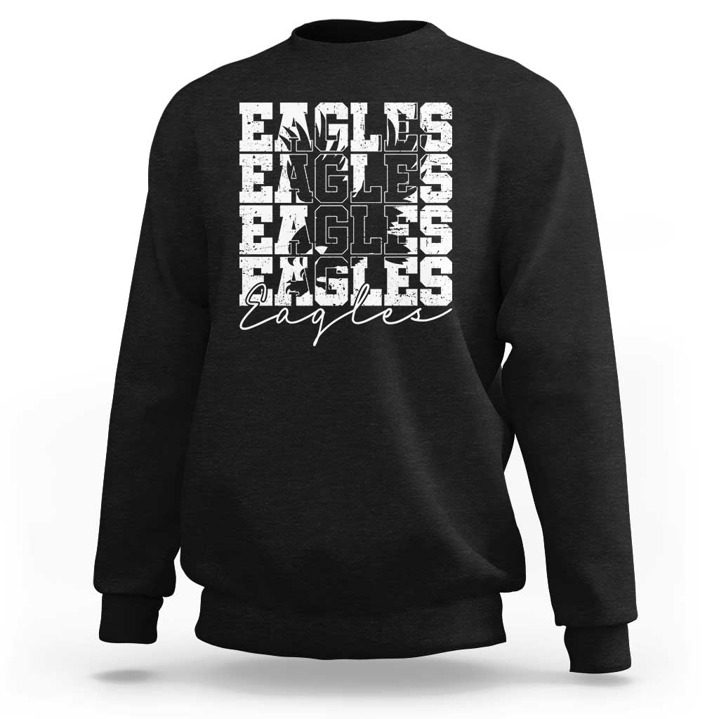 Vintage Eagles Bird Inspirational Sweatshirt 90s Style Classic Eagles Fly - Wonder Print Shop