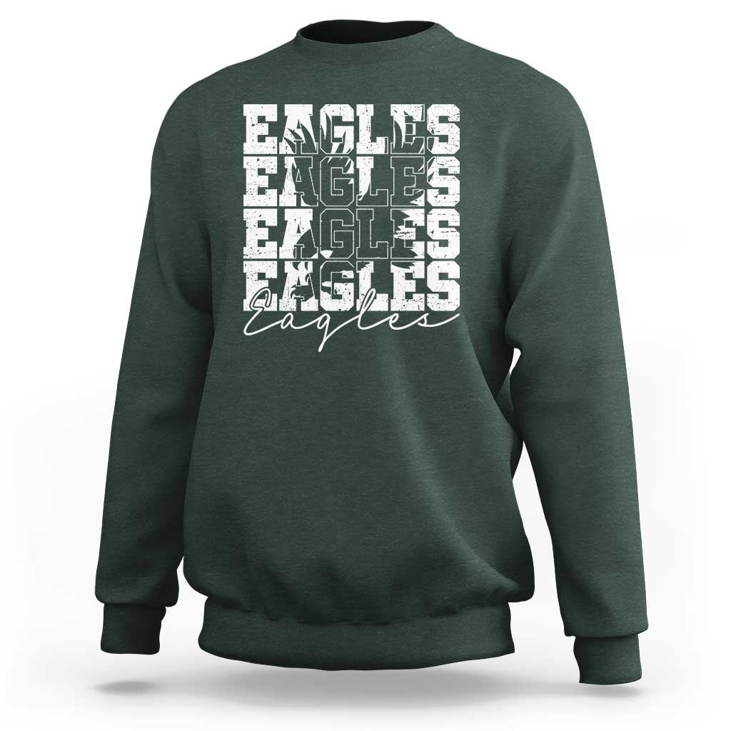 Vintage Eagles Bird Inspirational Sweatshirt 90s Style Classic Eagles Fly - Wonder Print Shop