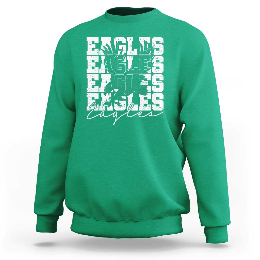 Vintage Eagles Bird Inspirational Sweatshirt 90s Style Classic Eagles Fly - Wonder Print Shop