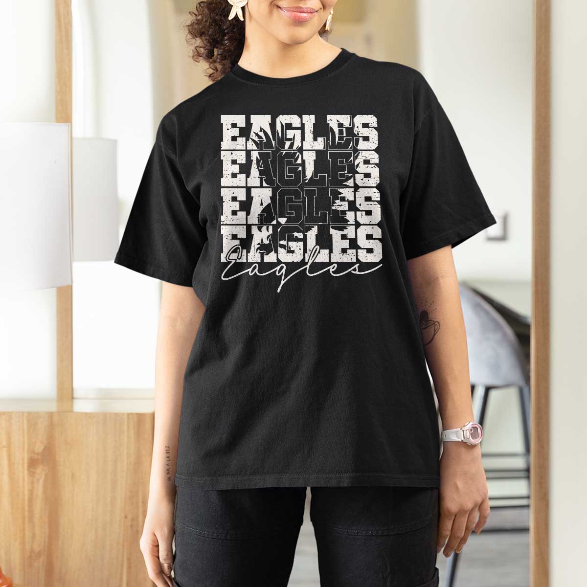 Vintage Eagles Bird Inspirational T Shirt For Women 90s Style Classic Eagles Fly - Wonder Print Shop
