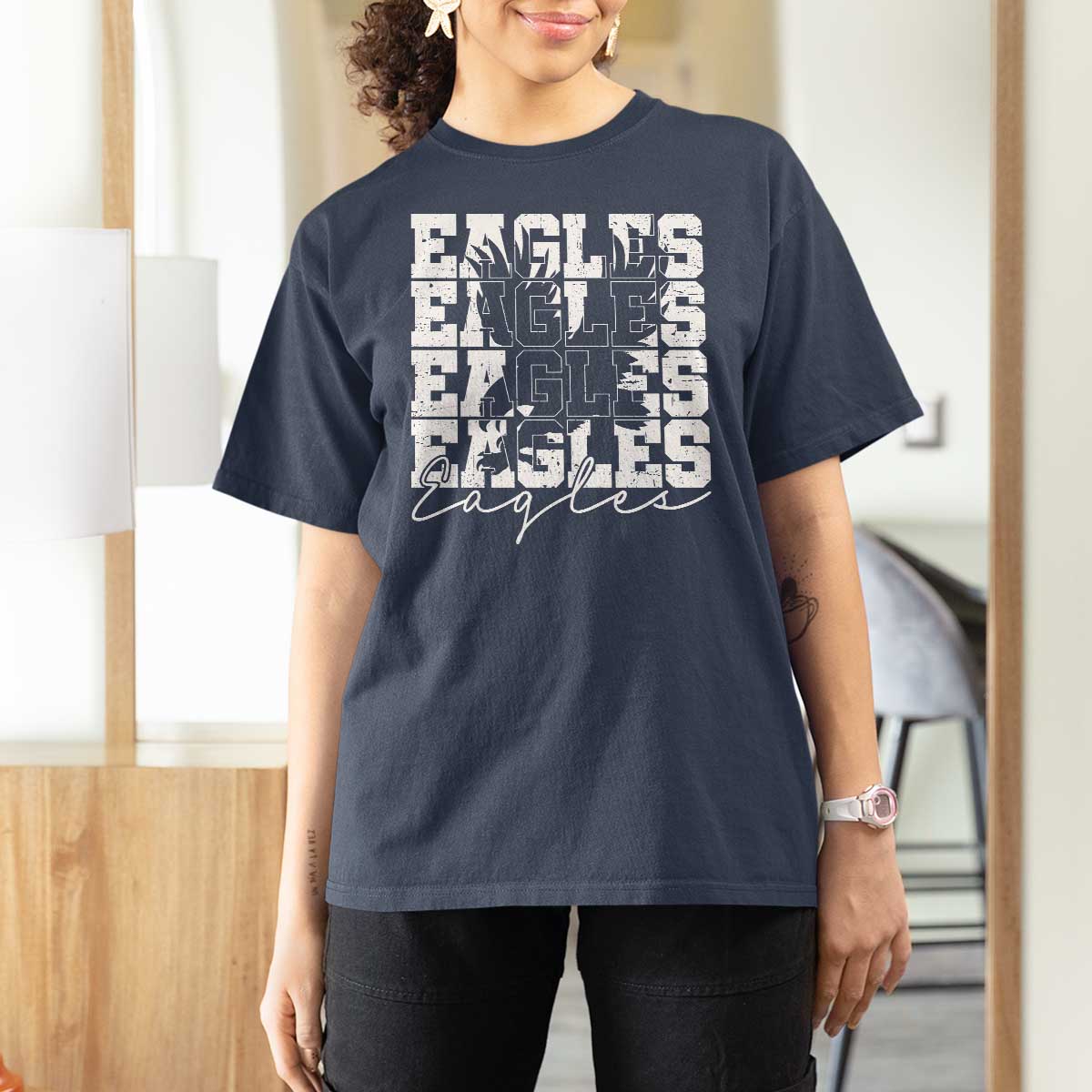Vintage Eagles Bird Inspirational T Shirt For Women 90s Style Classic Eagles Fly - Wonder Print Shop
