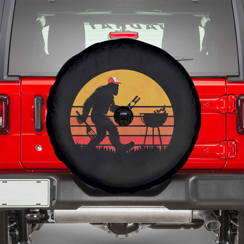 Bigfoot BBQ Spare Tire Cover Funny Barbecue Sasquatch Lovers Dad Grill Gift