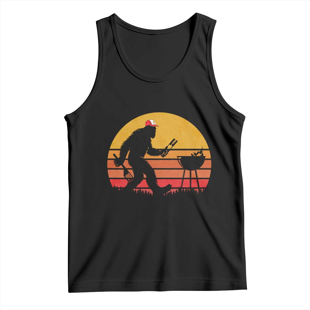 Bigfoot BBQ Tank Top Funny Barbecue Sasquatch Lovers Dad Grill Gift