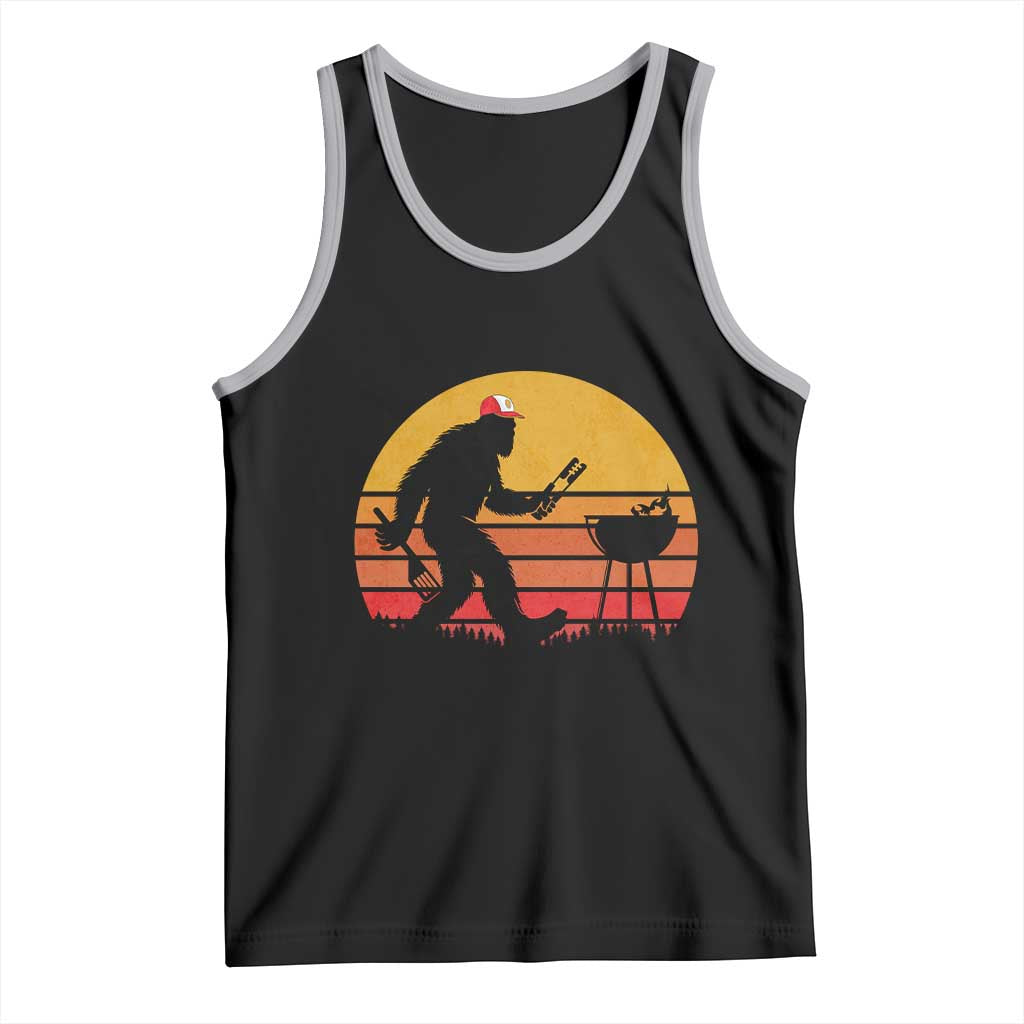 Bigfoot BBQ Tank Top Funny Barbecue Sasquatch Lovers Dad Grill Gift